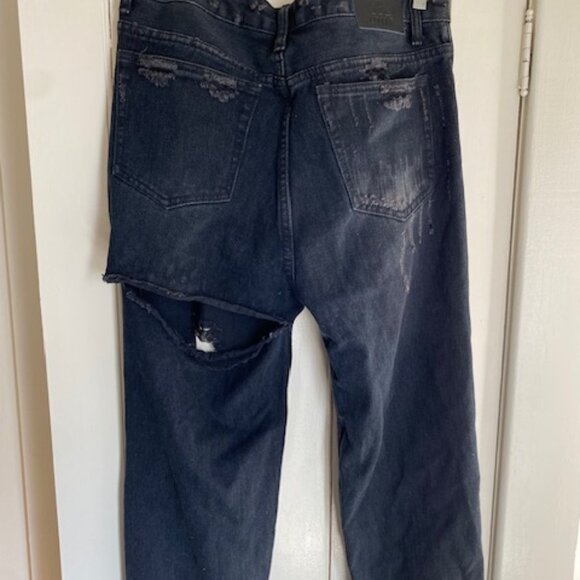 UNIF X Urban Outfitters Ripped Sexy Black Jeans - Picture 2 of 2